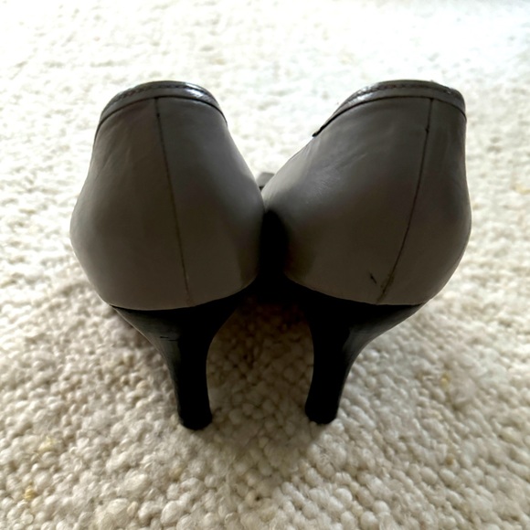 Costume National Grey Peep Toe Heels - Picture 3 of 4